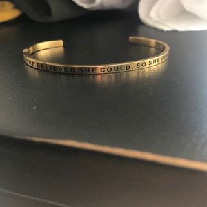 Quote Gold Bracelet